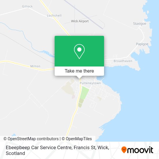 Ebeepbeep Car Service Centre, Francis St, Wick map