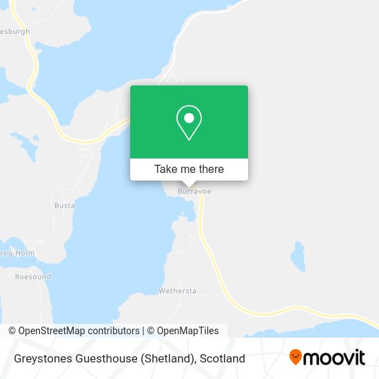 Greystones Guesthouse (Shetland) map