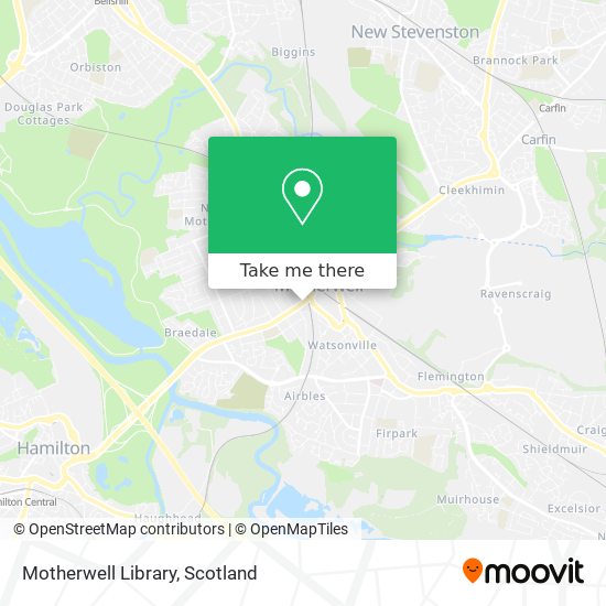 Motherwell Library map