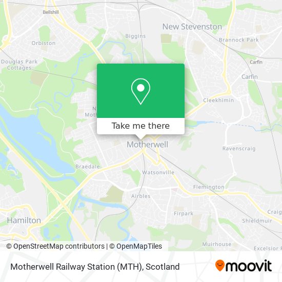 Motherwell Railway Station (MTH) map