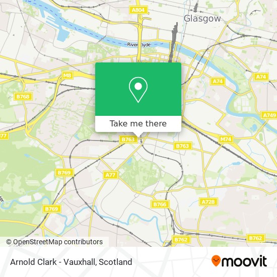 Arnold Clark - Vauxhall map