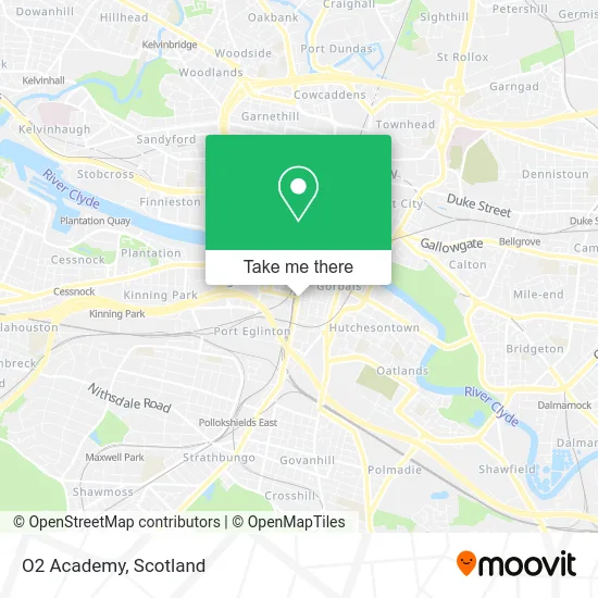 O2 Academy map