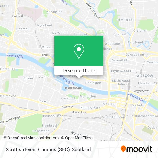 Scottish Event Campus (SEC) map