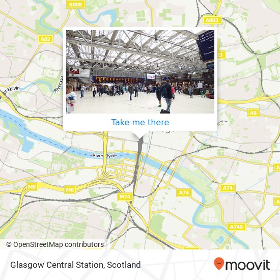 Glasgow Central Station map