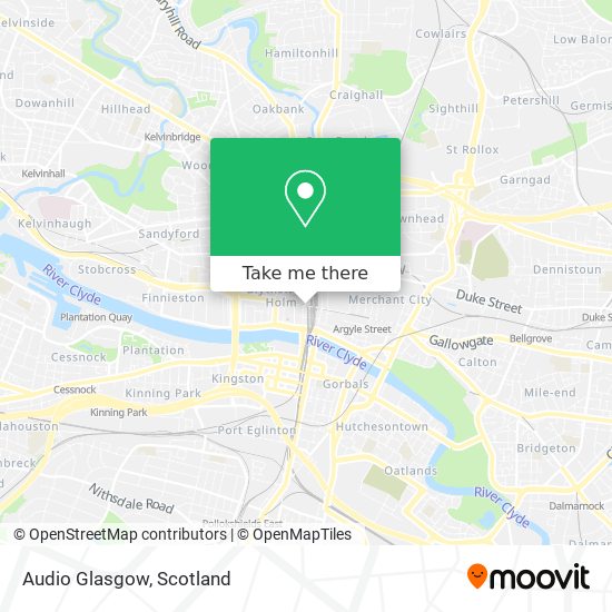 Audio Glasgow map