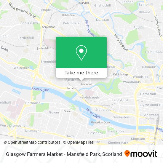 Glasgow Farmers Market - Mansfield Park map