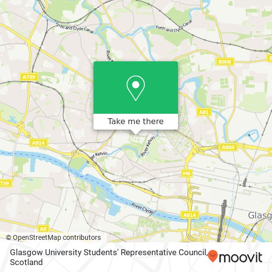 Glasgow University Students' Representative Council map