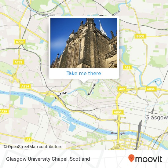 Glasgow University Chapel map