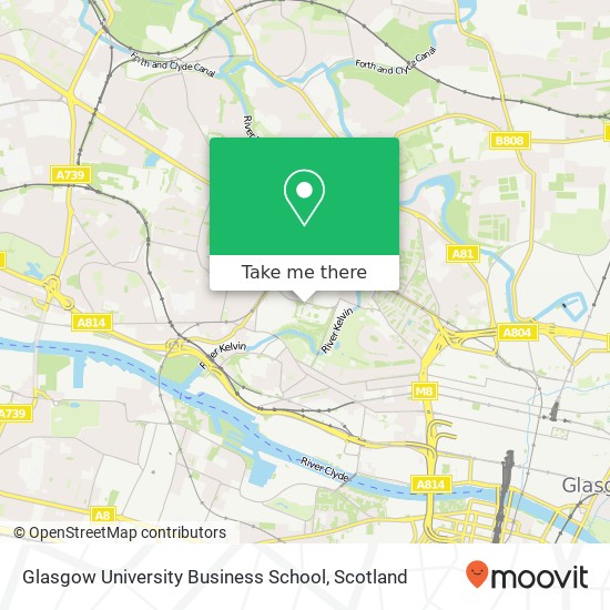 Glasgow University Business School map