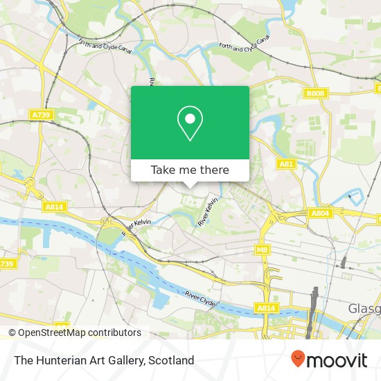 The Hunterian Art Gallery map