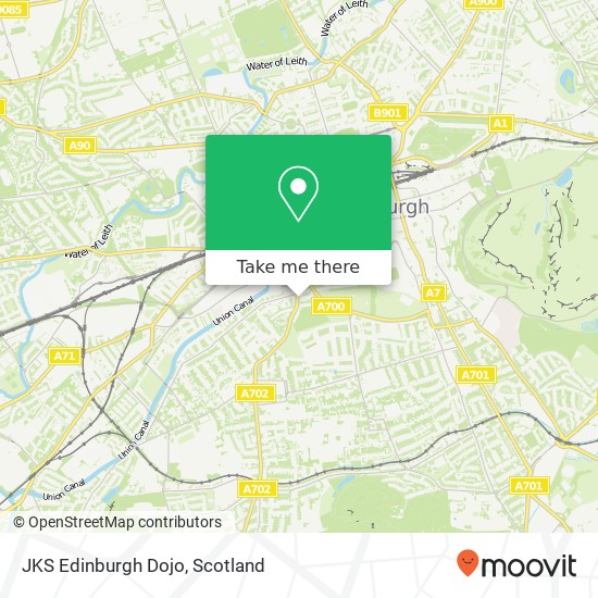 JKS Edinburgh Dojo map