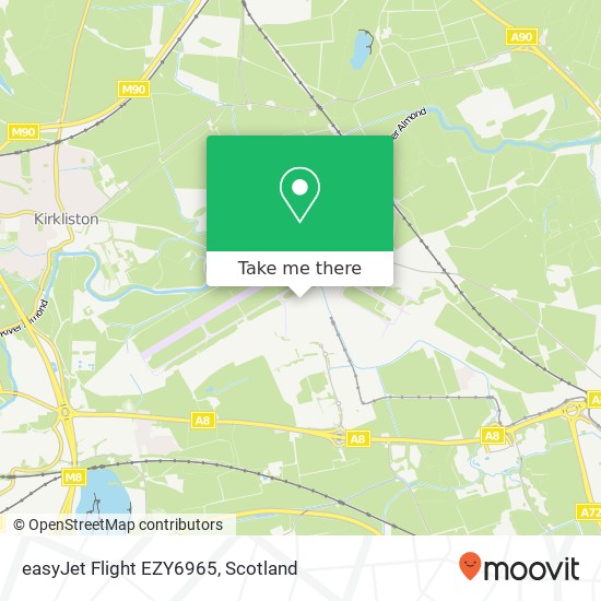 easyJet Flight EZY6965 map