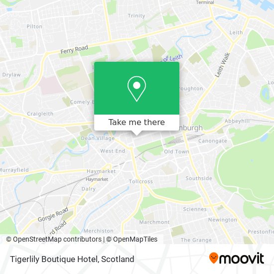 Tigerlily Boutique Hotel map