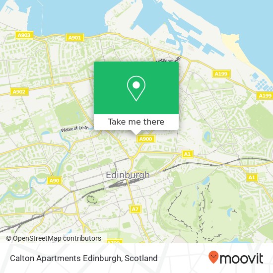 Calton Apartments Edinburgh map