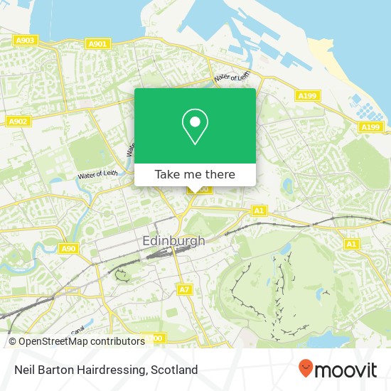 Neil Barton Hairdressing map