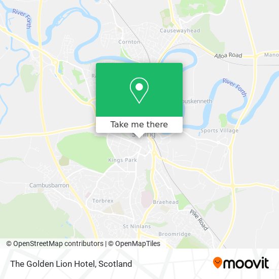 The Golden Lion Hotel map