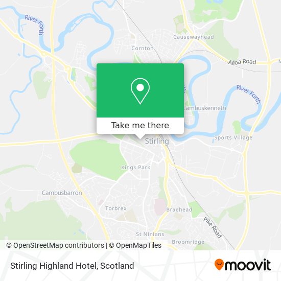 Stirling Highland Hotel map