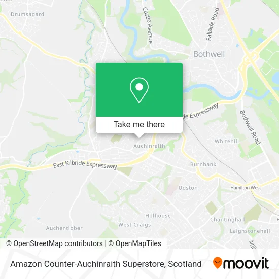 Amazon Counter-Auchinraith Superstore map