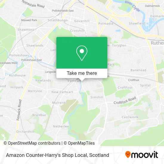 Amazon Counter-Harry's Shop Local map