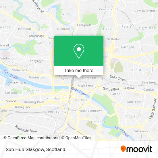 Sub Hub Glasgow map