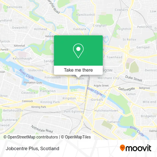 Jobcentre Plus map