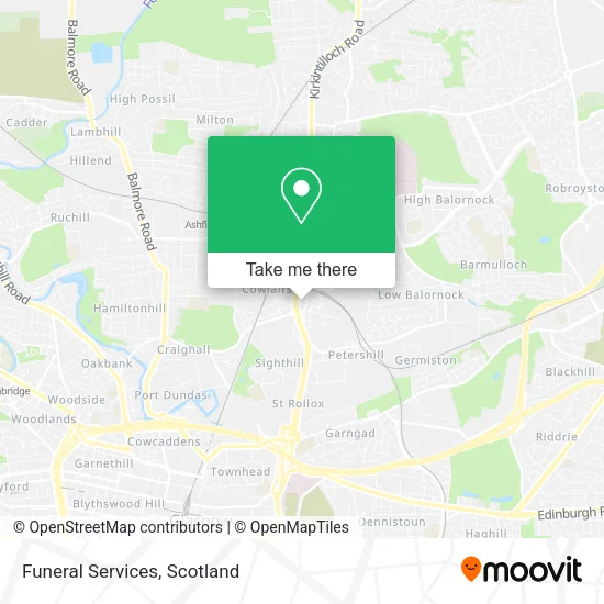Funeral Services map
