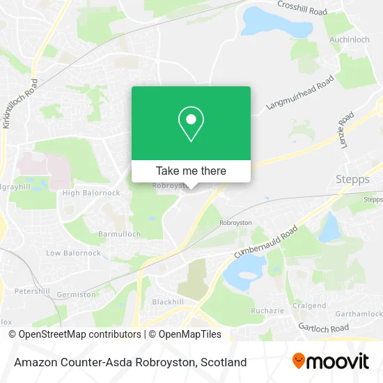 Amazon Counter-Asda Robroyston map