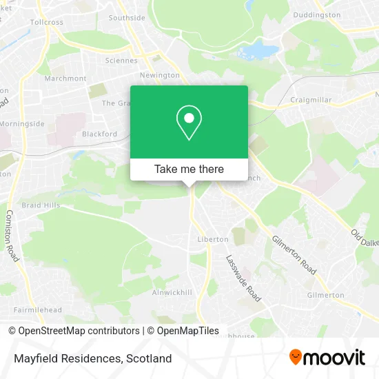 Mayfield Residences map