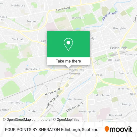 FOUR POINTS BY SHERATON Edinburgh map
