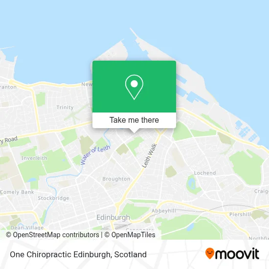 One Chiropractic Edinburgh map
