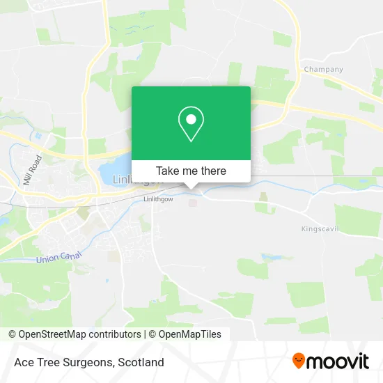 Ace Tree Surgeons map