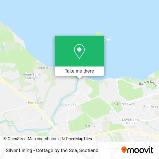 Silver Lining - Cottage by the Sea map