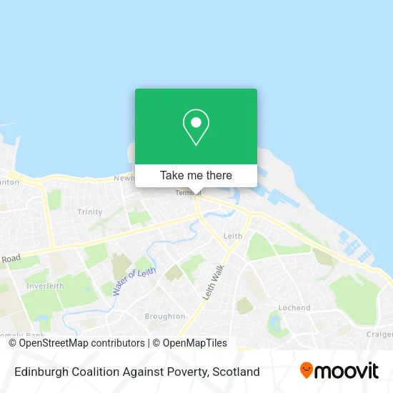 Edinburgh Coalition Against Poverty map