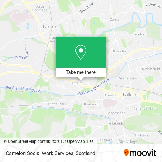 Camelon Social Work Services map