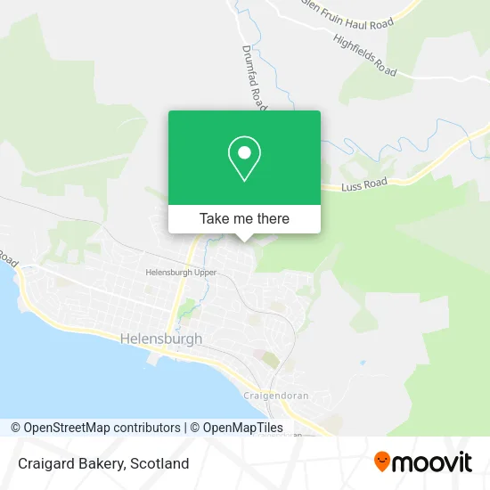 Craigard Bakery map
