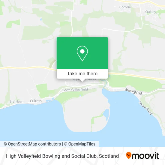 High Valleyfield Bowling and Social Club map
