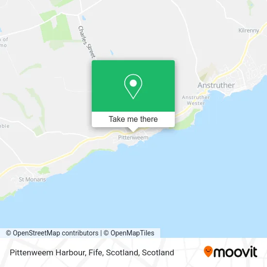 Pittenweem Harbour, Fife, Scotland map
