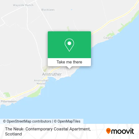 The Neuk- Contemporary Coastal Apartment map