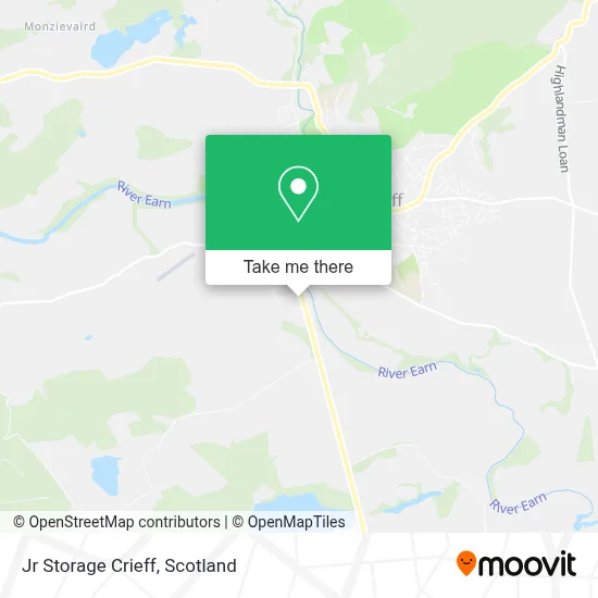 Jr Storage Crieff map