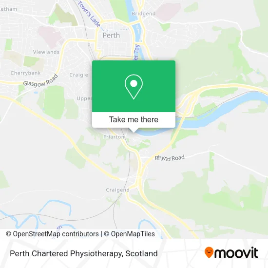 Perth Chartered Physiotherapy map