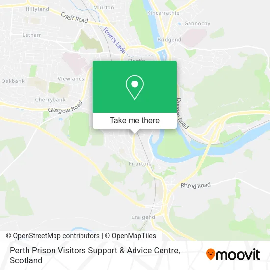 Perth Prison Visitors Support & Advice Centre map