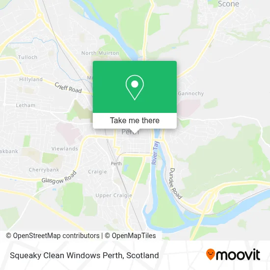 Squeaky Clean Windows Perth map