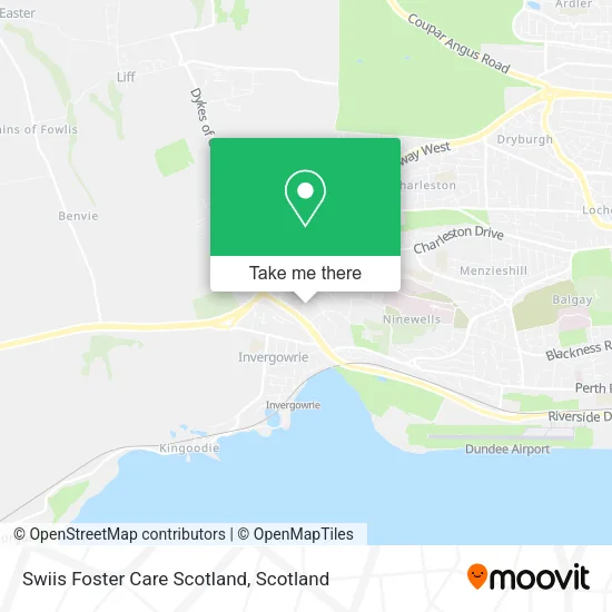Swiis Foster Care Scotland map