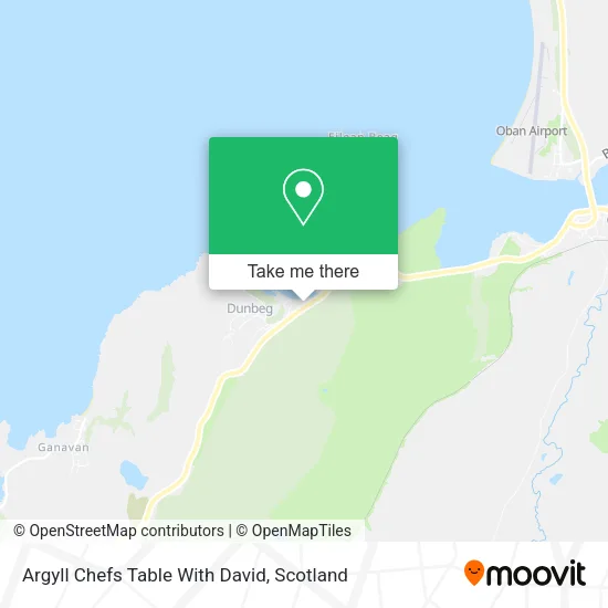 Argyll Chefs Table With David map
