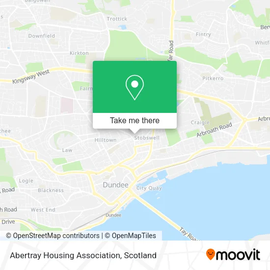 Abertray Housing Association map