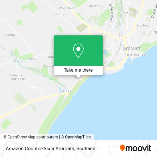 Amazon Counter-Asda Arbroath map
