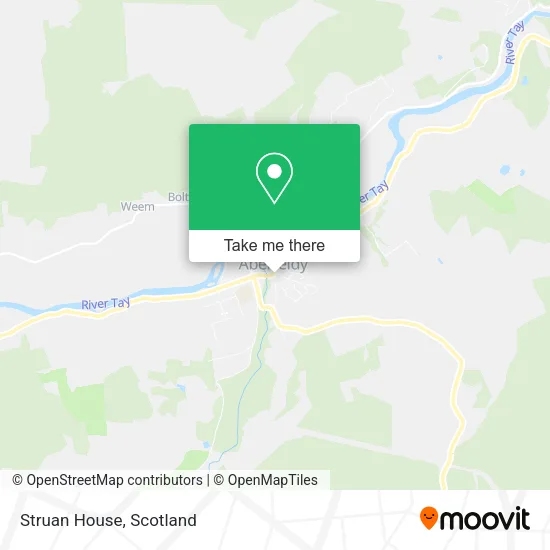 Struan House map