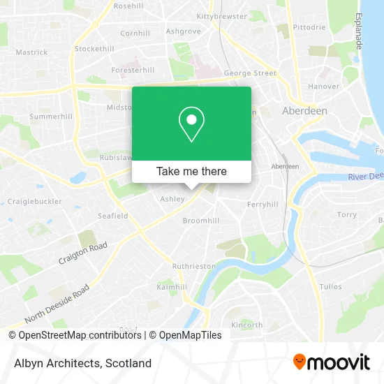 Albyn Architects map