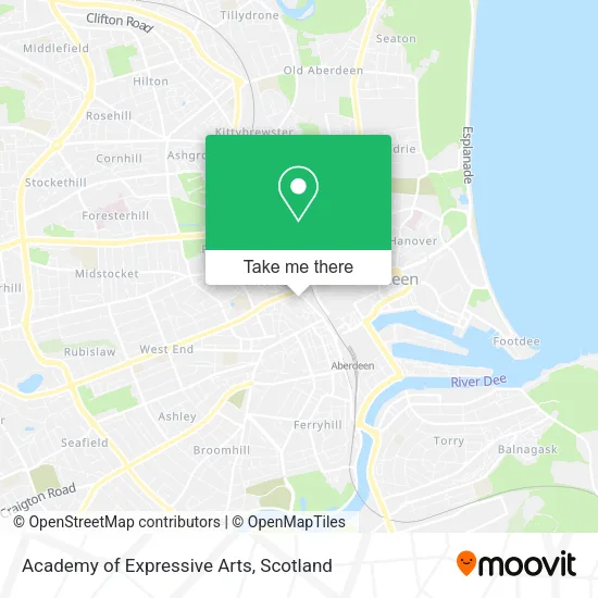 Academy of Expressive Arts map