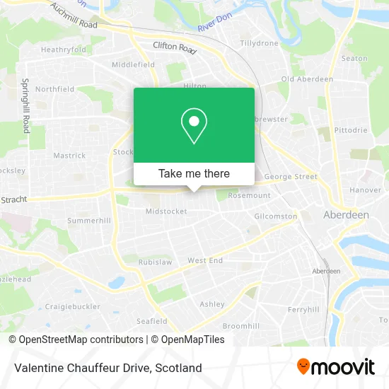 Valentine Chauffeur Drive map